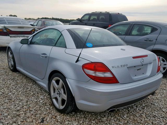 WDBWK56F76F082049 - 2006 MERCEDES-BENZ SLK 350 SILVER photo 3