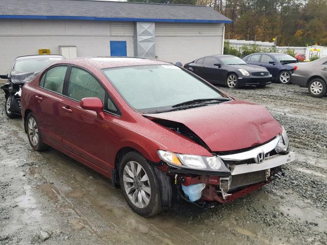 2HGFA1F95AH527209 - 2010 HONDA CIVIC EXL 勃艮第红 照片 1