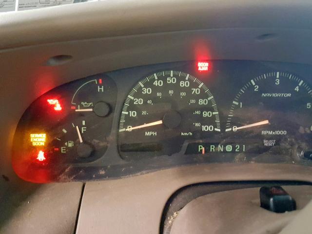 5LMFU28R61LJ22092 - 2001 LINCOLN NAVIGATOR Сұр фото 8