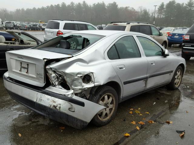 YV1RH58D122106608 - 2002 VOLVO S60 2.5T SILVER photo 4