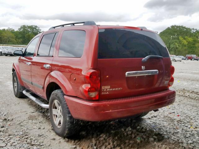 1D4HD48236F175114 - 2006 DODGE DURANGO SL RED photo 3