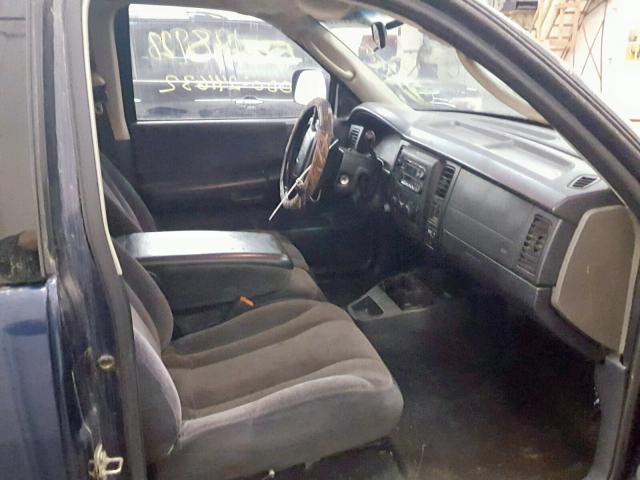 1B7GG22N51S269325 - 2001 DODGE DAKOTA BLUE photo 5