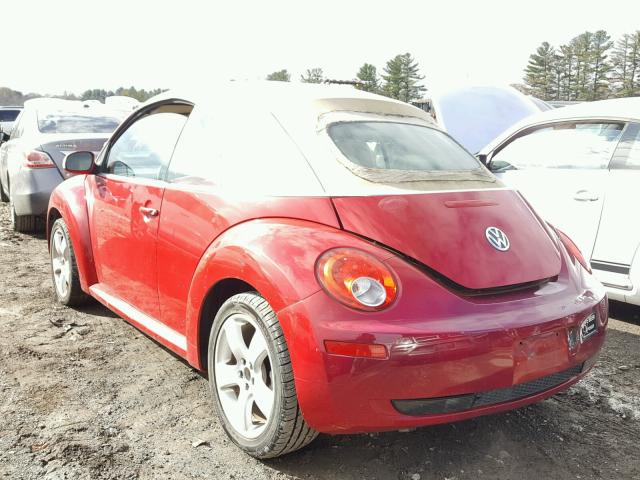 3VWSF31Y06M319771 - 2006 VOLKSWAGEN NEW BEETLE RED photo 3