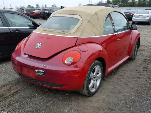 3VWSF31Y06M319771 - 2006 VOLKSWAGEN NEW BEETLE RED photo 4