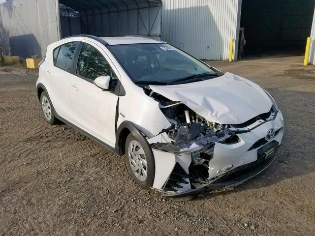 JTDKDTB37J1615016 - 2018 TOYOTA PRIUS C WHITE photo 1