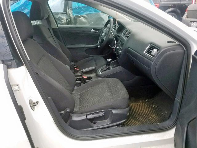 3VW2K7AJ2DM289577 - 2013 VOLKSWAGEN JETTA BASE 白色 照片 5