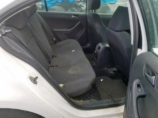 3VW2K7AJ2DM289577 - 2013 VOLKSWAGEN JETTA BASE 白色 照片 6