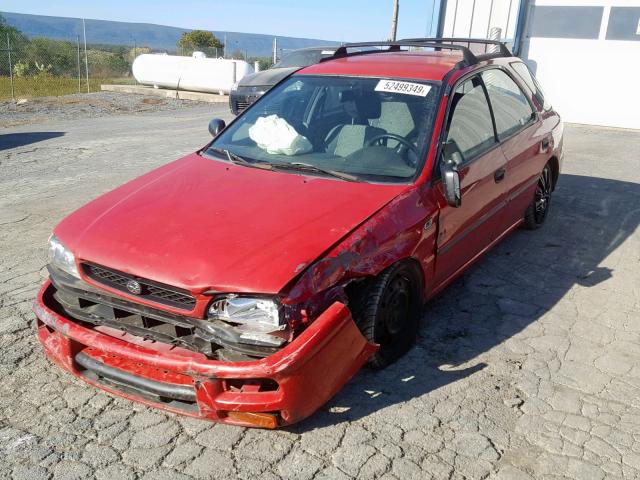 JF1GF4357WG800330 - 1998 SUBARU IMPREZA L RED photo 2