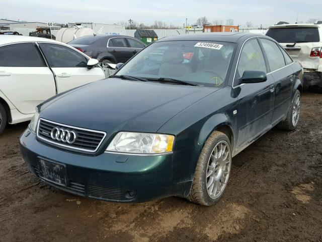 WAUED24B7YN039634 - 2000 AUDI A6 2.7T QU GREEN photo 2