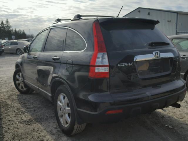 5J6RE48738L805755 - 2008 HONDA CR-V EXL BLACK photo 3