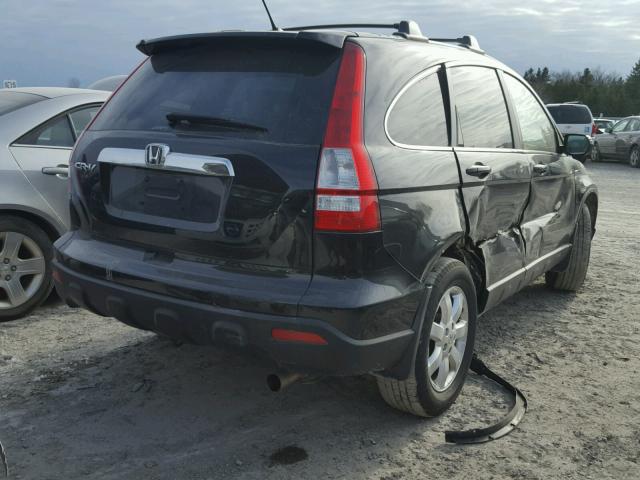 5J6RE48738L805755 - 2008 HONDA CR-V EXL BLACK photo 4