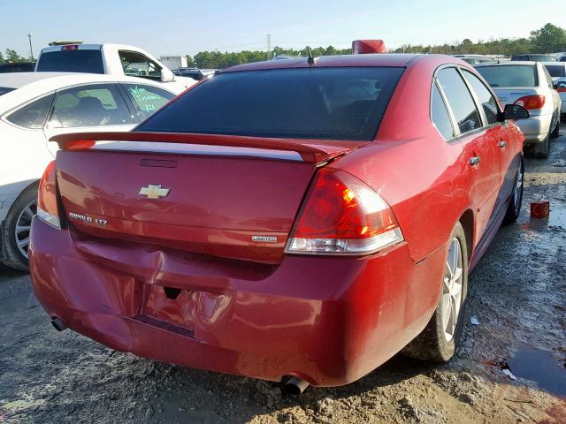 2G1WC5E36F1161394 - 2015 CHEVROLET IMPALA LIM RED photo 4