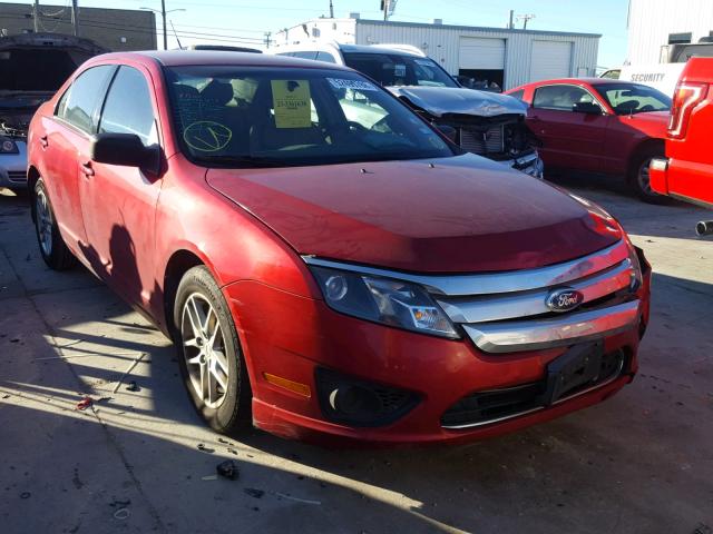 3FAHP0GA7CR176132 - 2012 FORD FUSION S MAROON photo 1