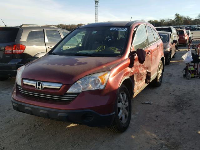 JHLRE48737C099684 - 2007 HONDA CR-V EXL MAROON photo 2