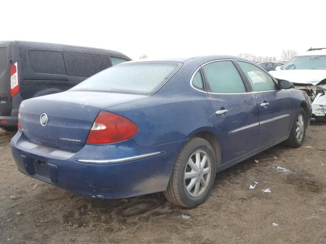 2G4WD532051235868 - 2005 BUICK LACROSSE C BLUE photo 4