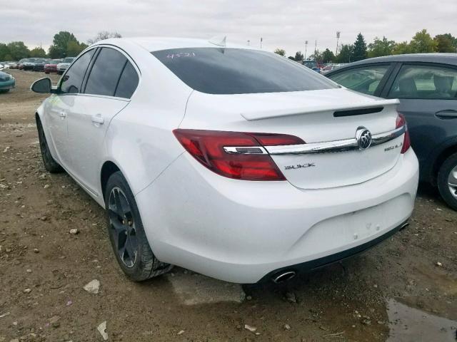 2G4GL5EX5H9164916 - 2017 BUICK REGAL SPOR WHITE photo 3