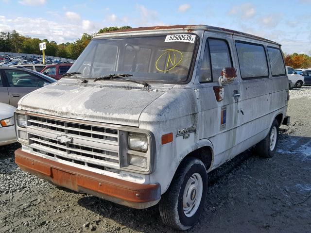 1GCDG15N8G7158420 - 1986 CHEVROLET VAN G10 WHITE photo 2