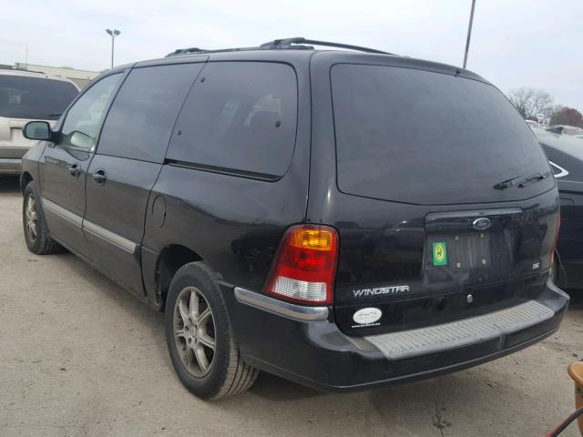 2FMZA5249YBB23786 - 2000 FORD WINDSTAR S BLACK photo 3