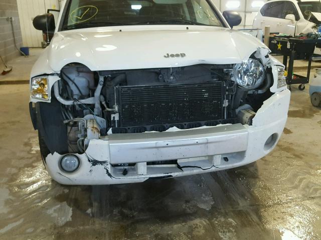 1J8FF57W97D278908 - 2007 JEEP COMPASS LI WHITE photo 9