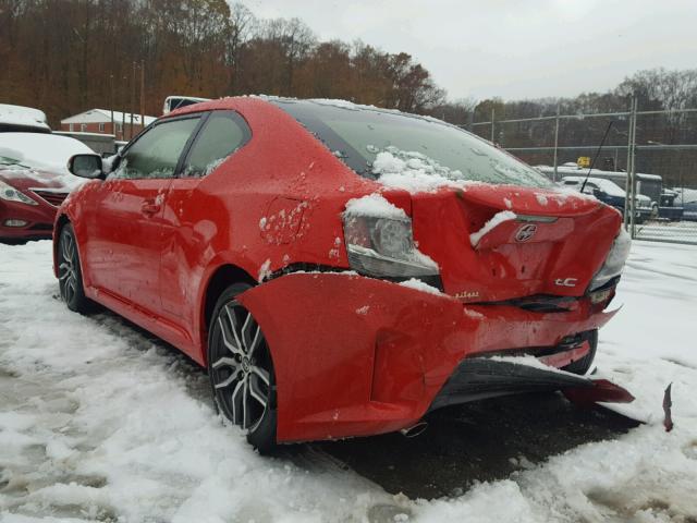 JTKJF5C74F3092464 - 2015 TOYOTA SCION TC 红色 照片 3