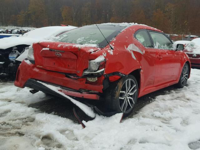 JTKJF5C74F3092464 - 2015 TOYOTA SCION TC 红色 照片 4