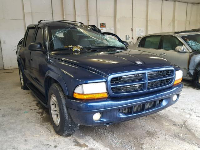 1D4HR48N83F508026 - 2003 DODGE DURANGO SL BLUE photo 1