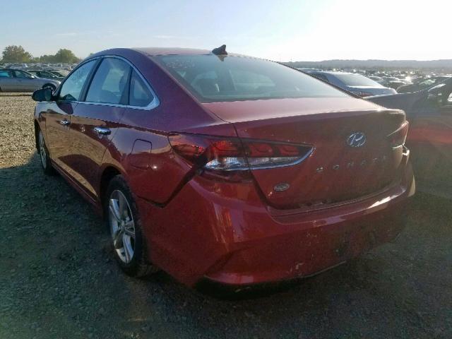 5NPE34AF1JH679451 - 2018 HYUNDAI SONATA SPO RED photo 3