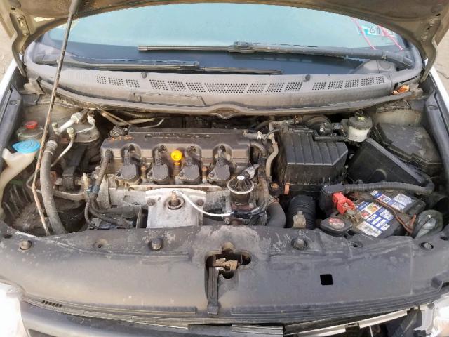 2HGFG12887H506942 - 2007 HONDA CIVIC EX GRAY photo 7