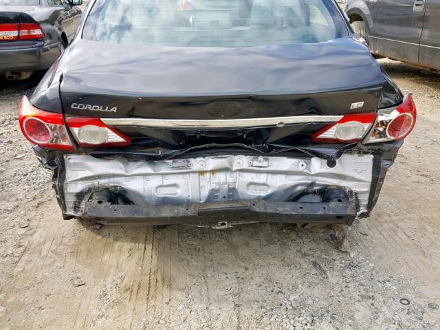 5YFBU4EE3DP139267 - 2013 TOYOTA COROLLA BA GRAY photo 9