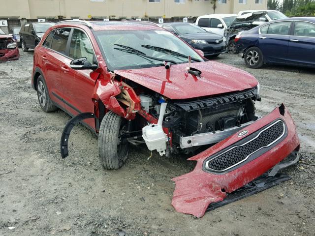 KNDCC3LC0H5081494 - 2017 KIA NIRO EX RED photo 1