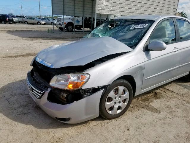 KNAFE121185498390 - 2008 KIA SPECTRA EX SILVER photo 9