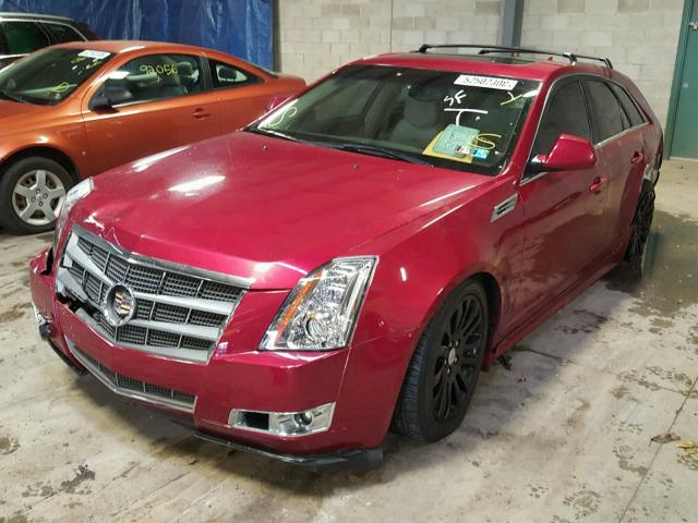 1G6DS8EV8A0103248 - 2010 CADILLAC CTS PREMIU MAROON photo 2