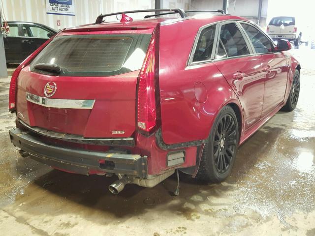 1G6DS8EV8A0103248 - 2010 CADILLAC CTS PREMIU MAROON photo 4