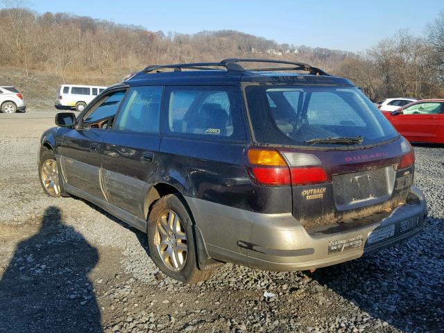 4S3BH6860Y7651693 - 2000 SUBARU LEGACY OUT BLACK photo 3