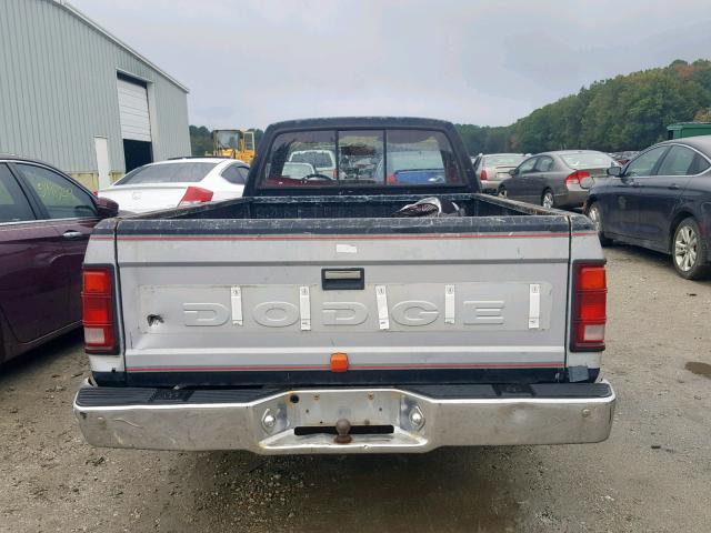 1B7GN14M4HS403840 - 1987 DODGE DAKOTA GRAY photo 6