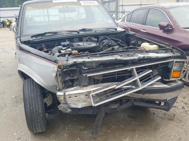 1B7GN14M4HS403840 - 1987 DODGE DAKOTA GRAY photo 9