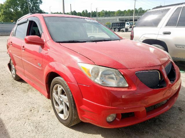 5Y2SL65846Z445492 - 2006 PONTIAC VIBE RED photo 1