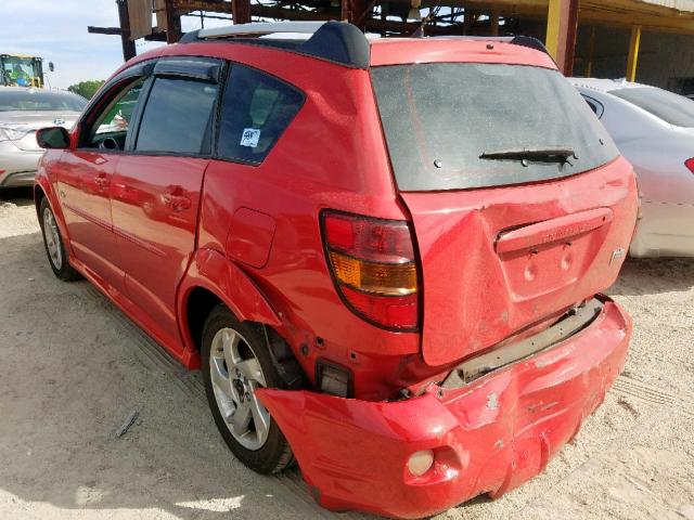 5Y2SL65846Z445492 - 2006 PONTIAC VIBE RED photo 3