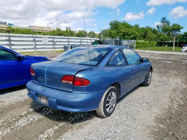 1G1JC1241VM111649 - 1997 CHEVROLET CAVALIER B BLUE photo 4