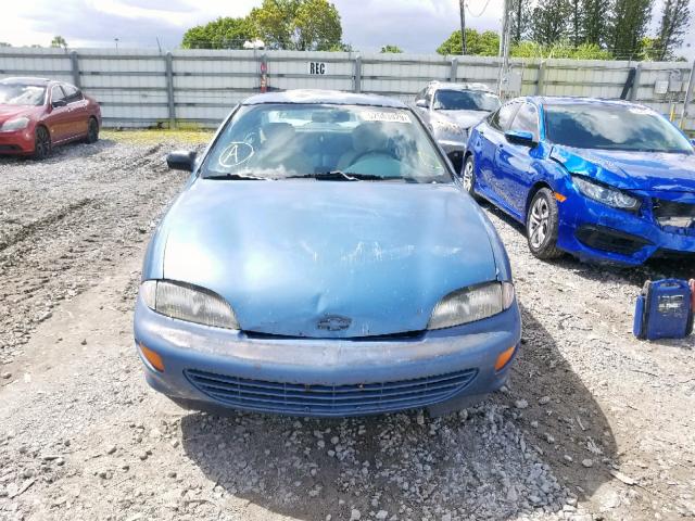 1G1JC1241VM111649 - 1997 CHEVROLET CAVALIER B BLUE photo 9