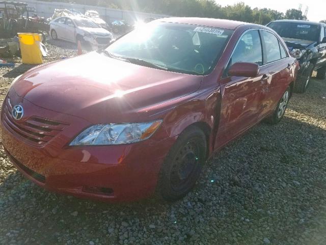 4T4BE46K78R019581 - 2008 TOYOTA CAMRY CE RED photo 9