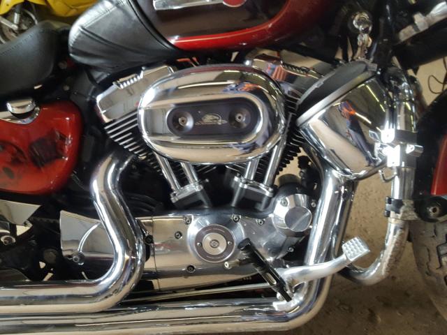 1HD1CT312CC400516 - 2012 HARLEY-DAVIDSON XL1200 C RED photo 7