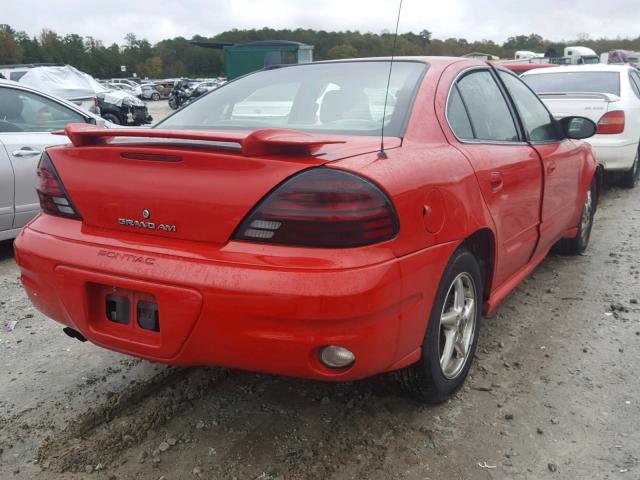 1G2NF52E14C237907 - 2004 PONTIAC GRAND AM S RED photo 4