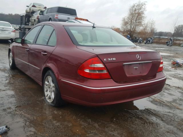 WDBUF65J64A430666 - 2004 MERCEDES-BENZ E 320 BURGUNDY photo 3