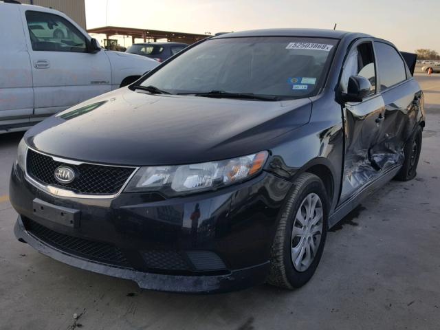 KNAFU4A24A5847059 - 2010 KIA FORTE EX BLACK photo 2