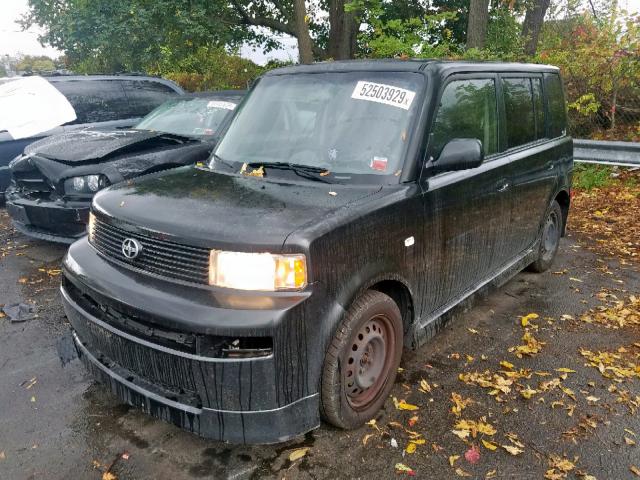 JTLKT324364085505 - 2006 TOYOTA SCION XB BLACK photo 2
