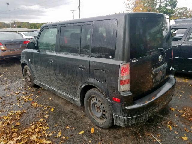 JTLKT324364085505 - 2006 TOYOTA SCION XB BLACK photo 3