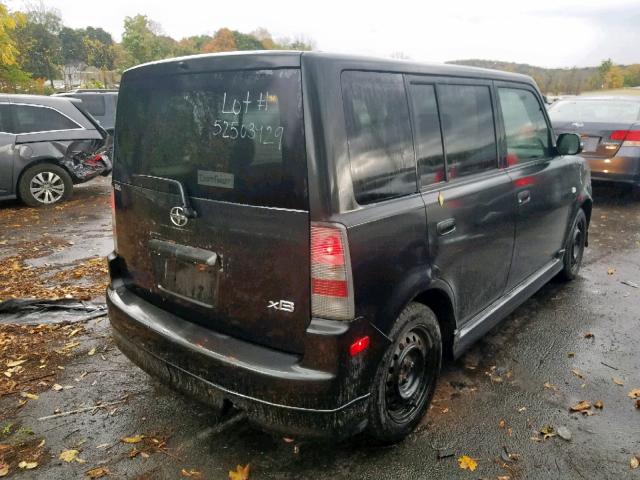 JTLKT324364085505 - 2006 TOYOTA SCION XB BLACK photo 4