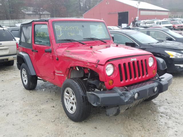 1J4AA2D12AL224591 - 2010 JEEP WRANGLER S RED photo 1