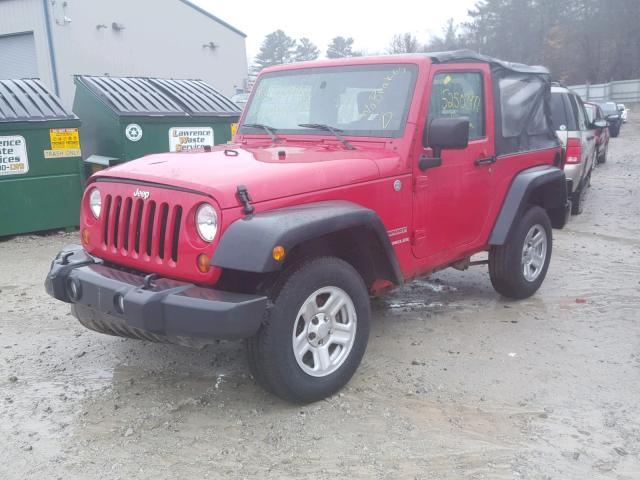 1J4AA2D12AL224591 - 2010 JEEP WRANGLER S RED photo 2